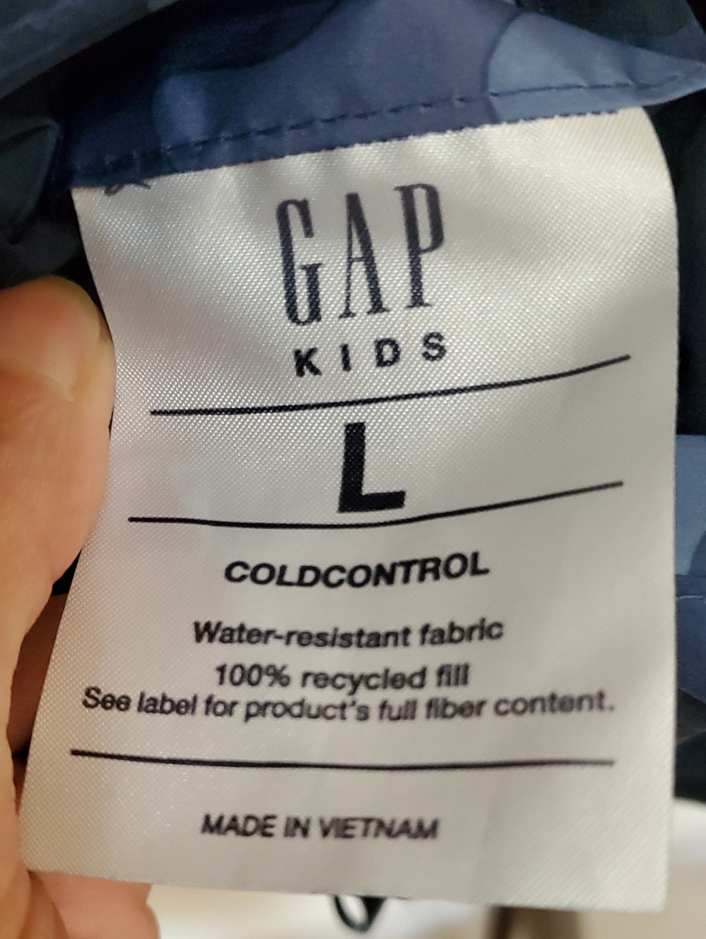 GAP reversible Blue ColdControl Water-Resistant Jacket